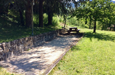 Le terrain de pétanque